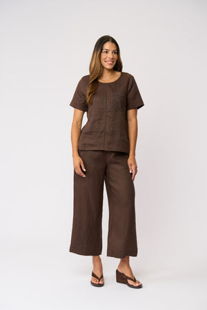 Foil Top Rank Pant - White/True Navy/Cocoa
