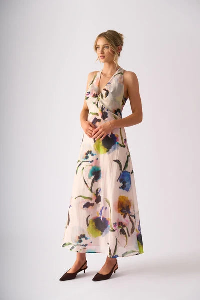 Foil Halter Ego Dress