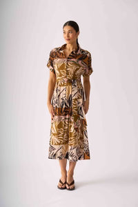 Foil Decked Out Dress Keep Palm
