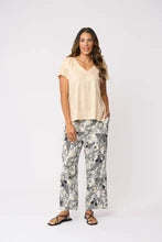 Foil Seams Sew Top Metallic