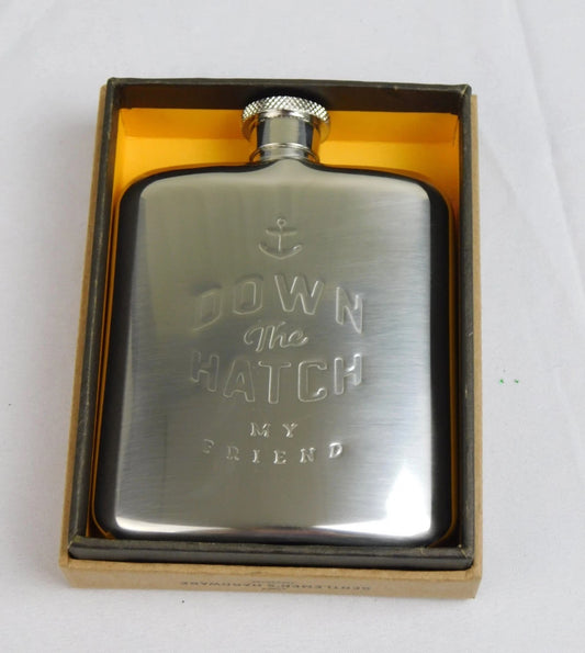 Down the hatch hip flask set