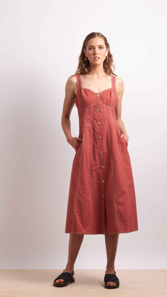 Neris as it seems dress (Carnival or Cinnabar White)