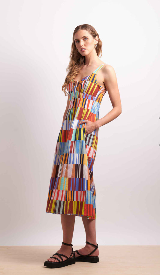 Neris as it seems dress (Carnival or Cinnabar White)