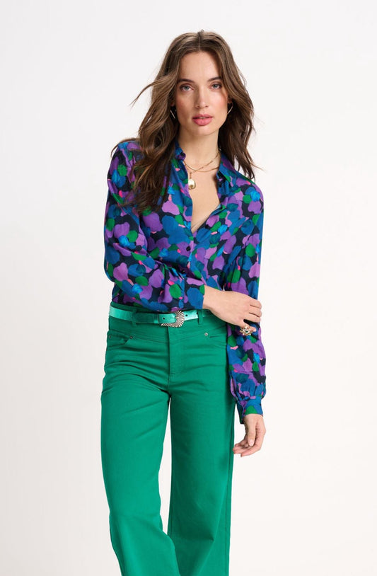 POM Wide Leg Jeans Jade Green