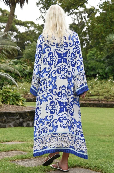 Curate Little Swish Sunshine Dress Blue Tile