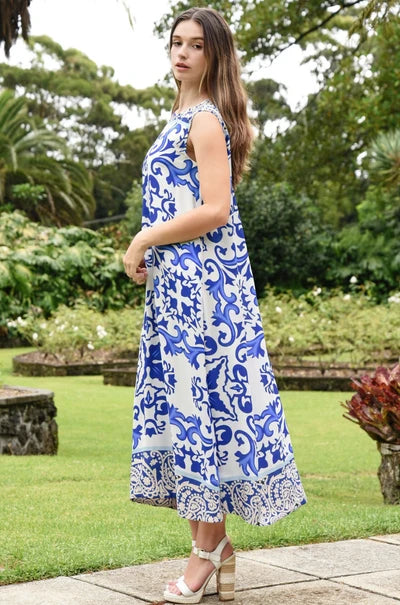 Curate Smooth Ride Dress Blue Tile