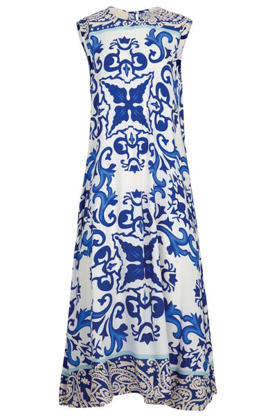 Curate Smooth Ride Dress Blue Tile