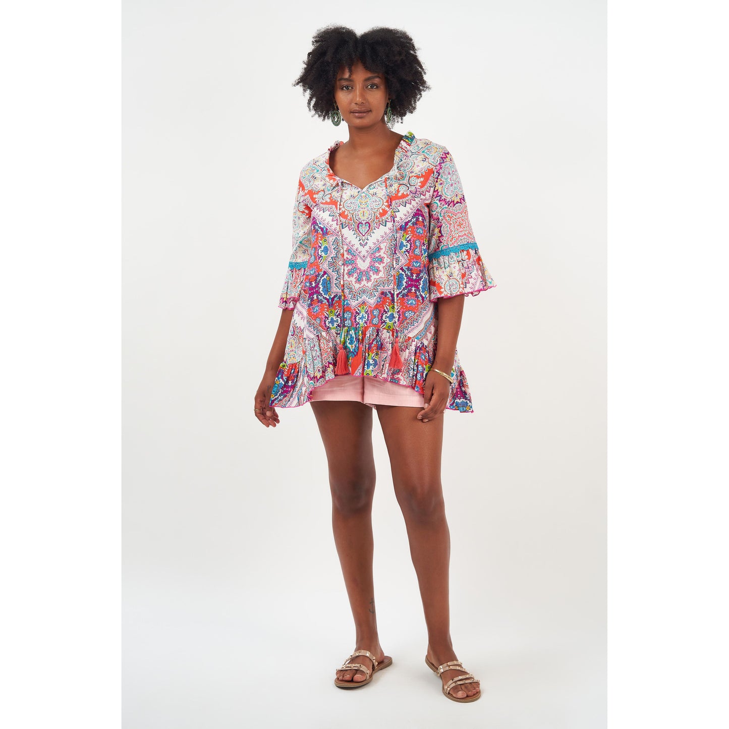 Naudic Hacienda Tunic Rhapsody Print