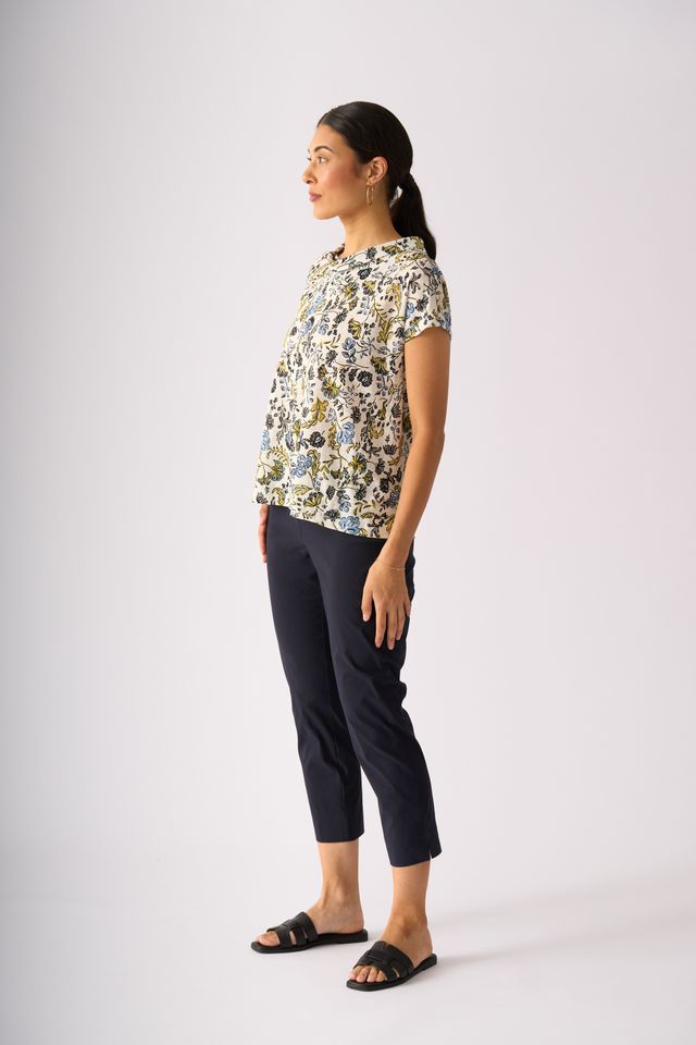 Foil Fuss Free Capri True Navy