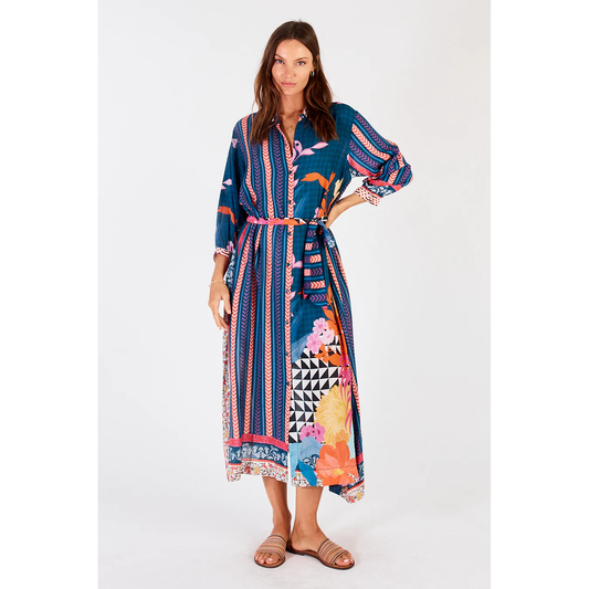 Lula Soul Levanto Midi dress Midnight