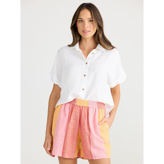 Shanty Capri Shorts Lisbon Stripe
