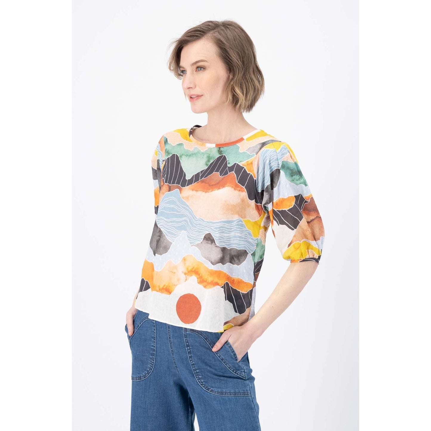 Olga de Polga Vista Blouse orange
