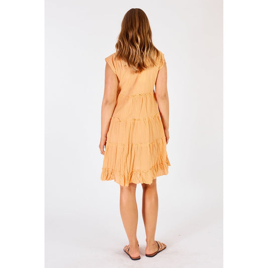 Lula Life Gwen Tiered Dress Rockmelon