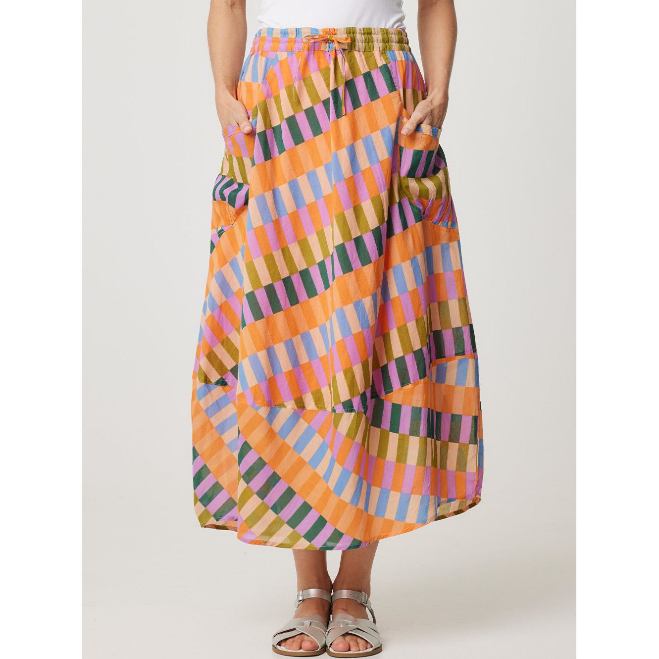 Cake Pocket Panel Skirt Rainbow