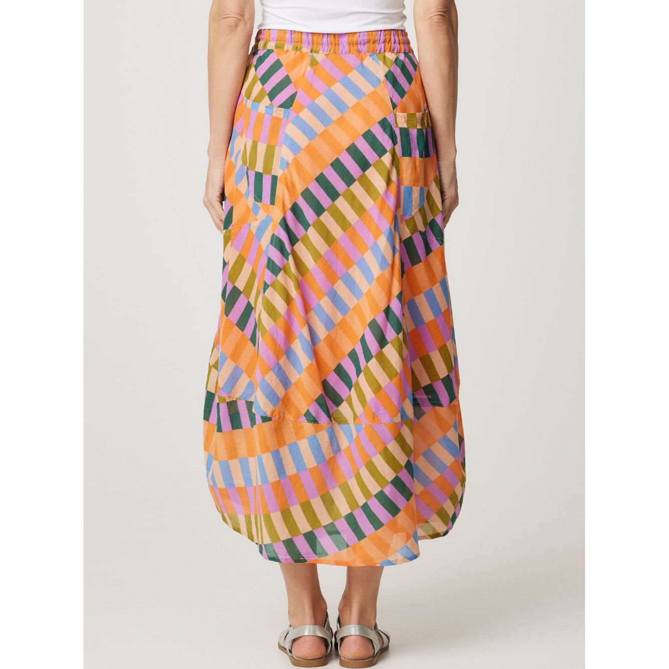 Cake Pocket Panel Skirt Rainbow