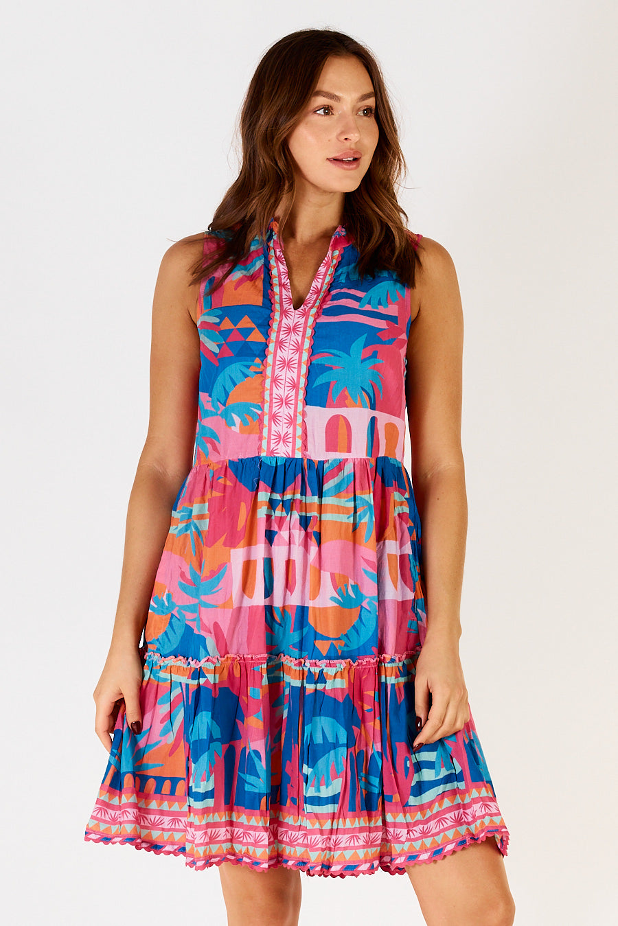 Lula Life Rowanna Sleaveless Dress Print