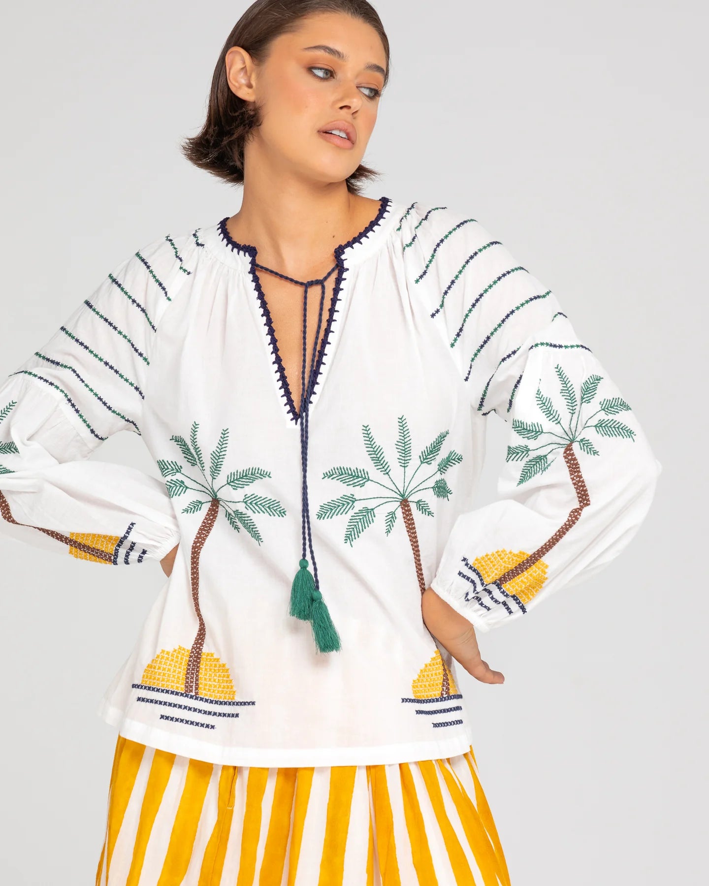 Boom Shankar Palm Shirt