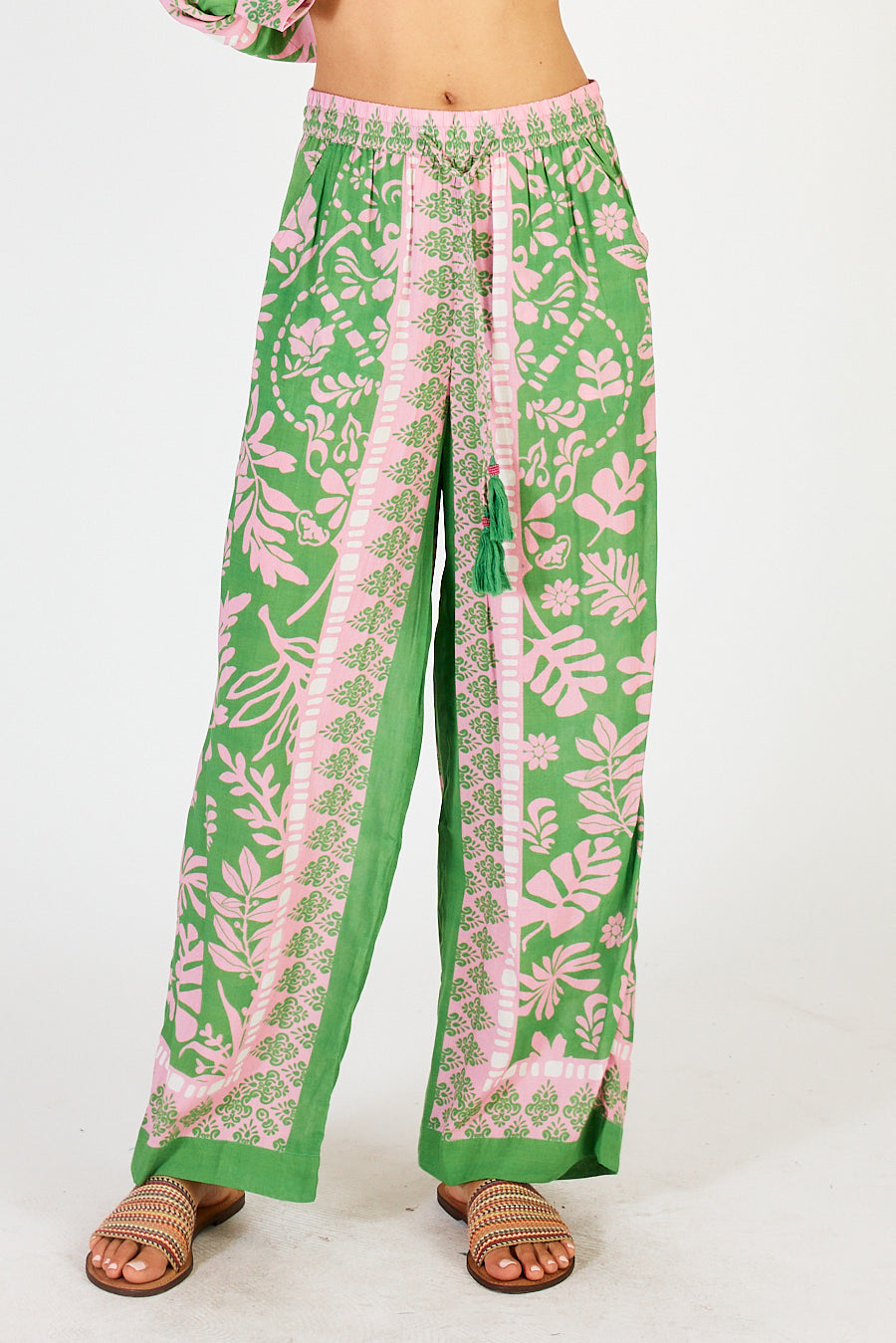 Lula Soul Carara Pant Blue , Green or Stone