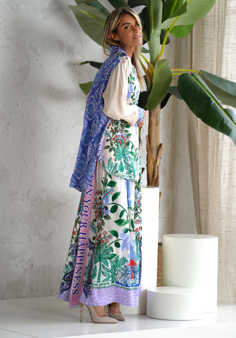 Miss Goodlife Skirt Green Garden
