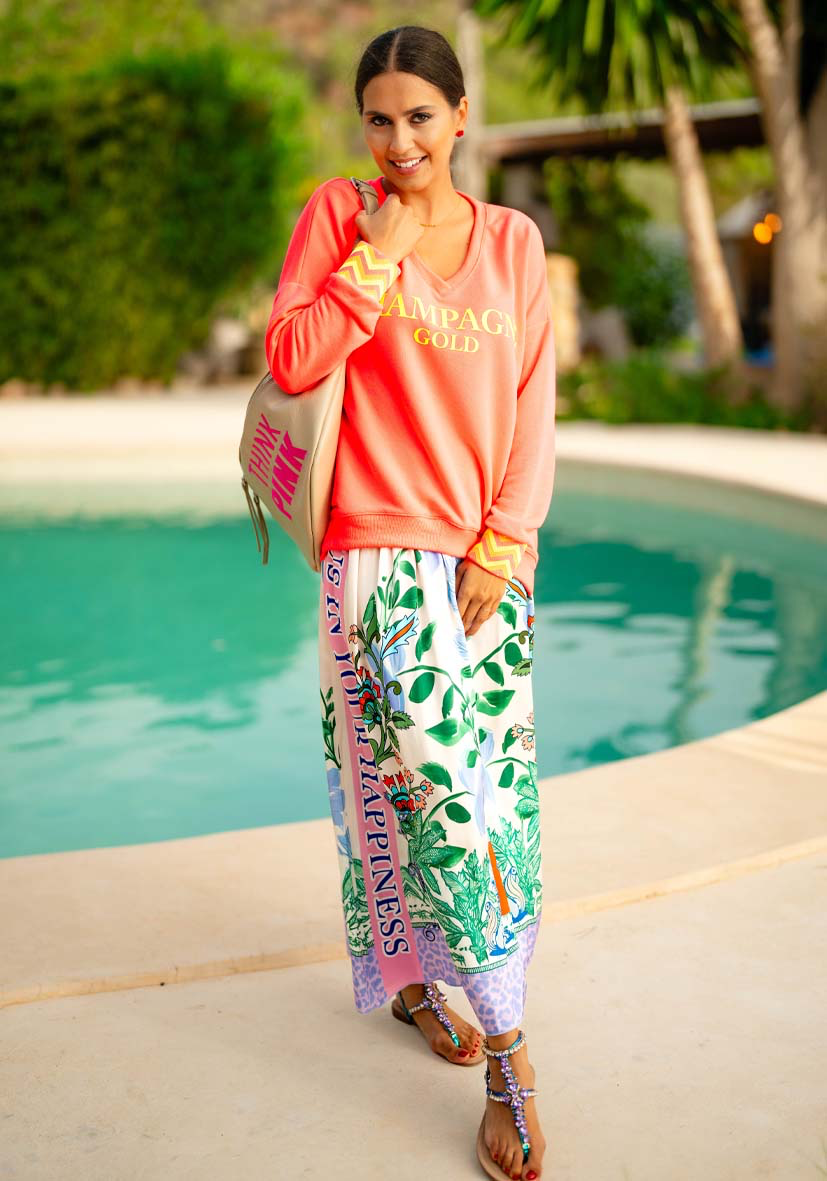 Miss Goodlife Skirt Green Garden