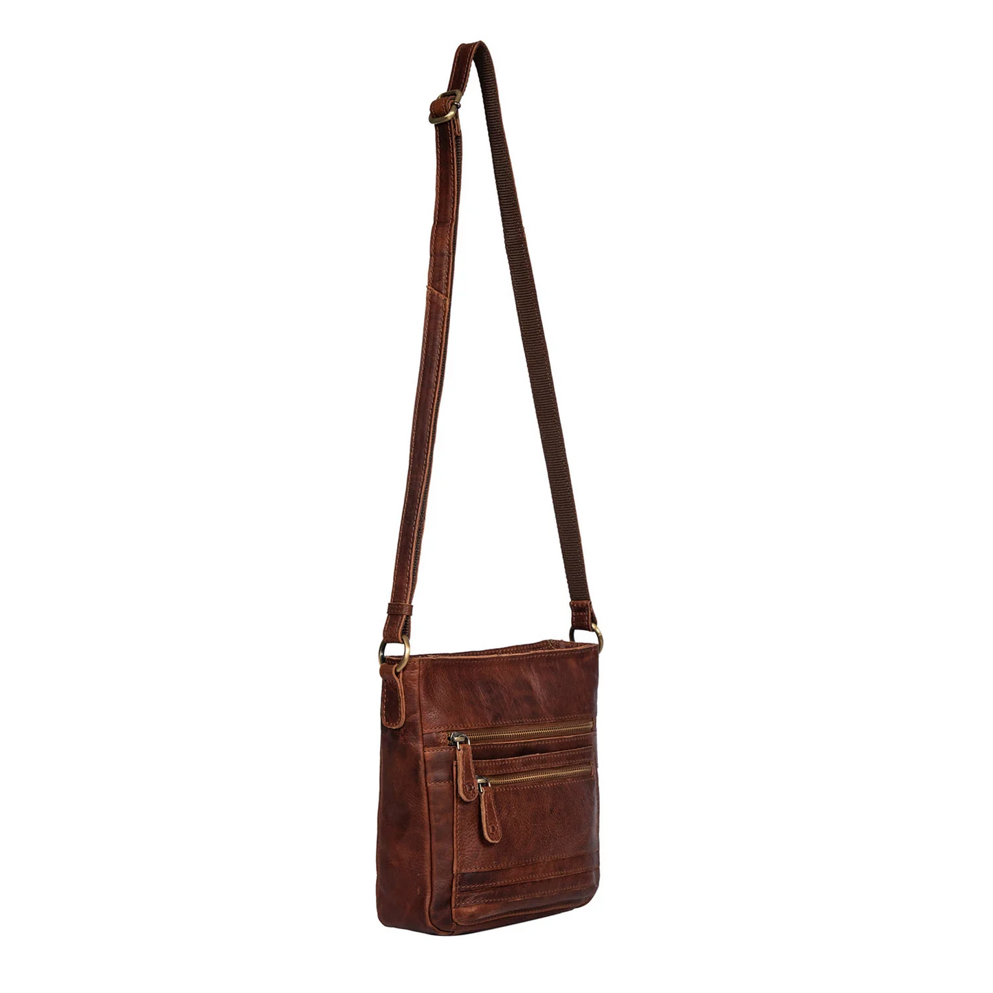SMALLY - vintage leather small crossbody handbag