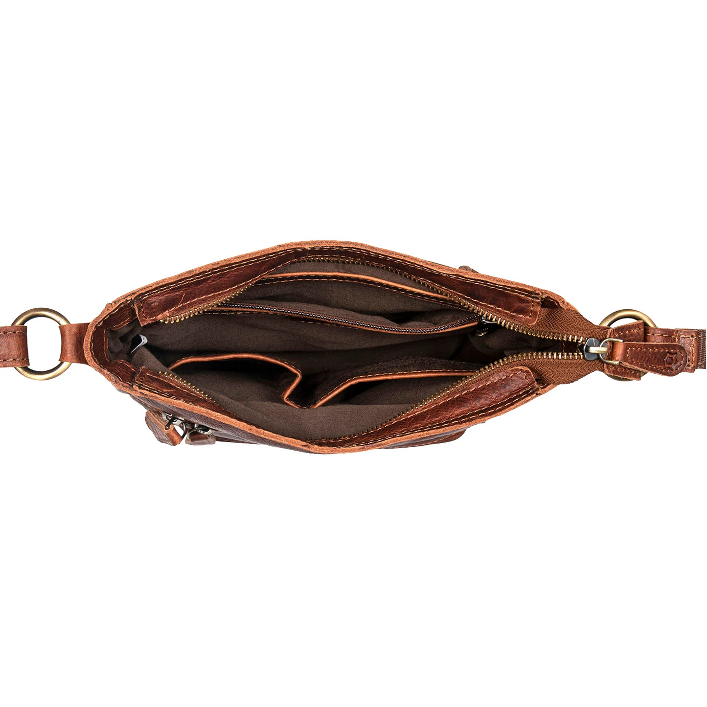 SMALLY - vintage leather small crossbody handbag