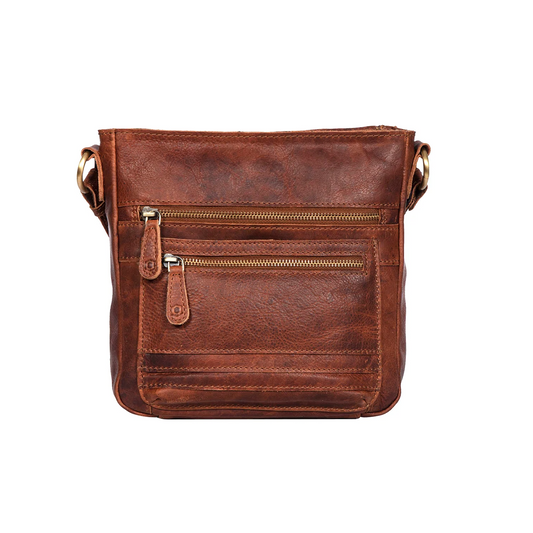 SMALLY - vintage leather small crossbody handbag