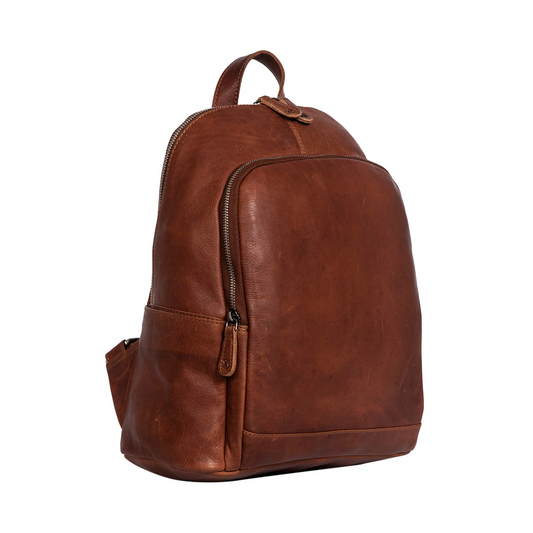 HAWK -  genuine leather medium backpack