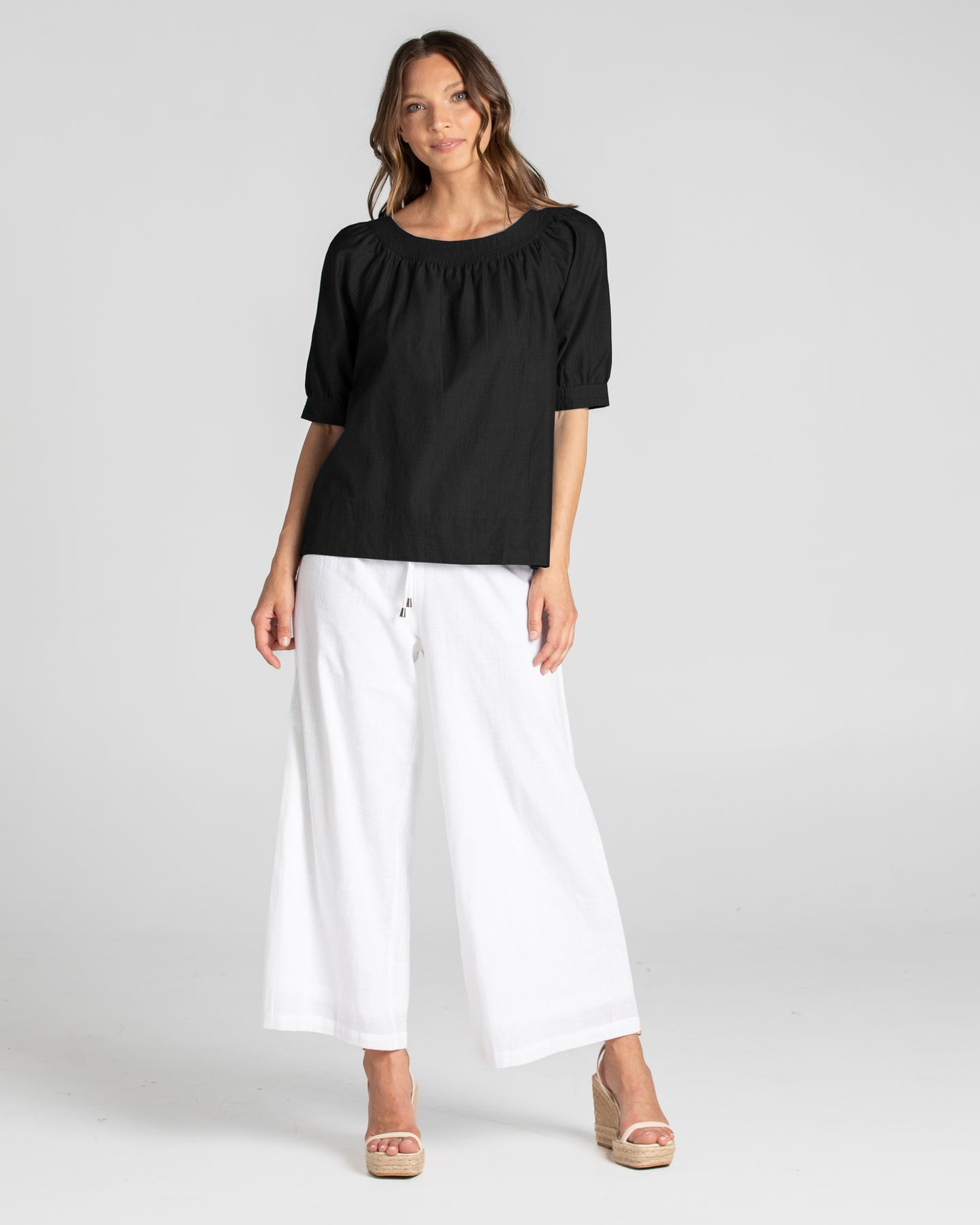 Boom Shankar Ria Pant Basic White