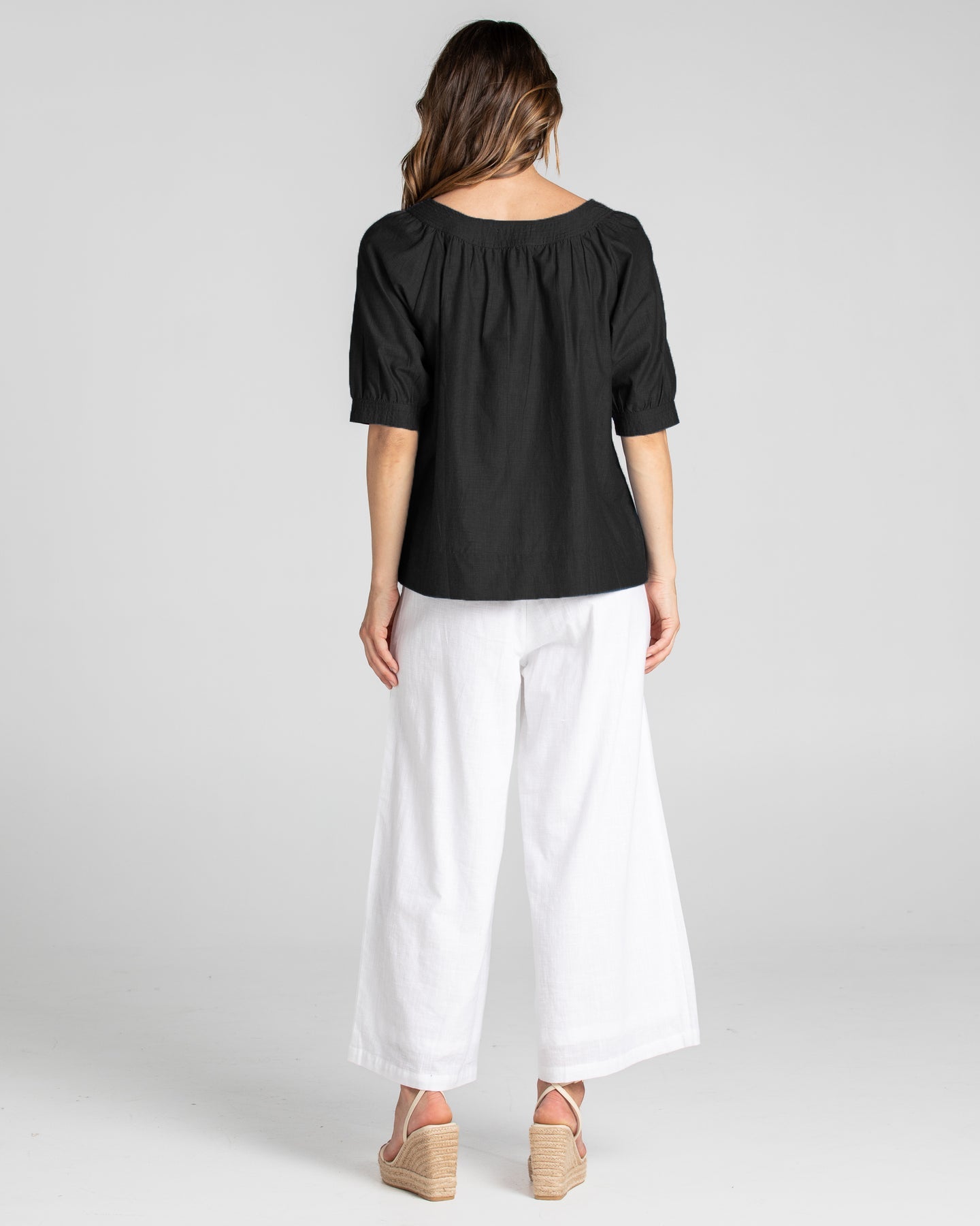 Boom Shankar Ria Pant Basic White