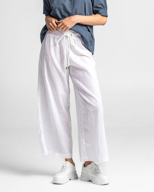Boom Shankar Ria Pant Basic White