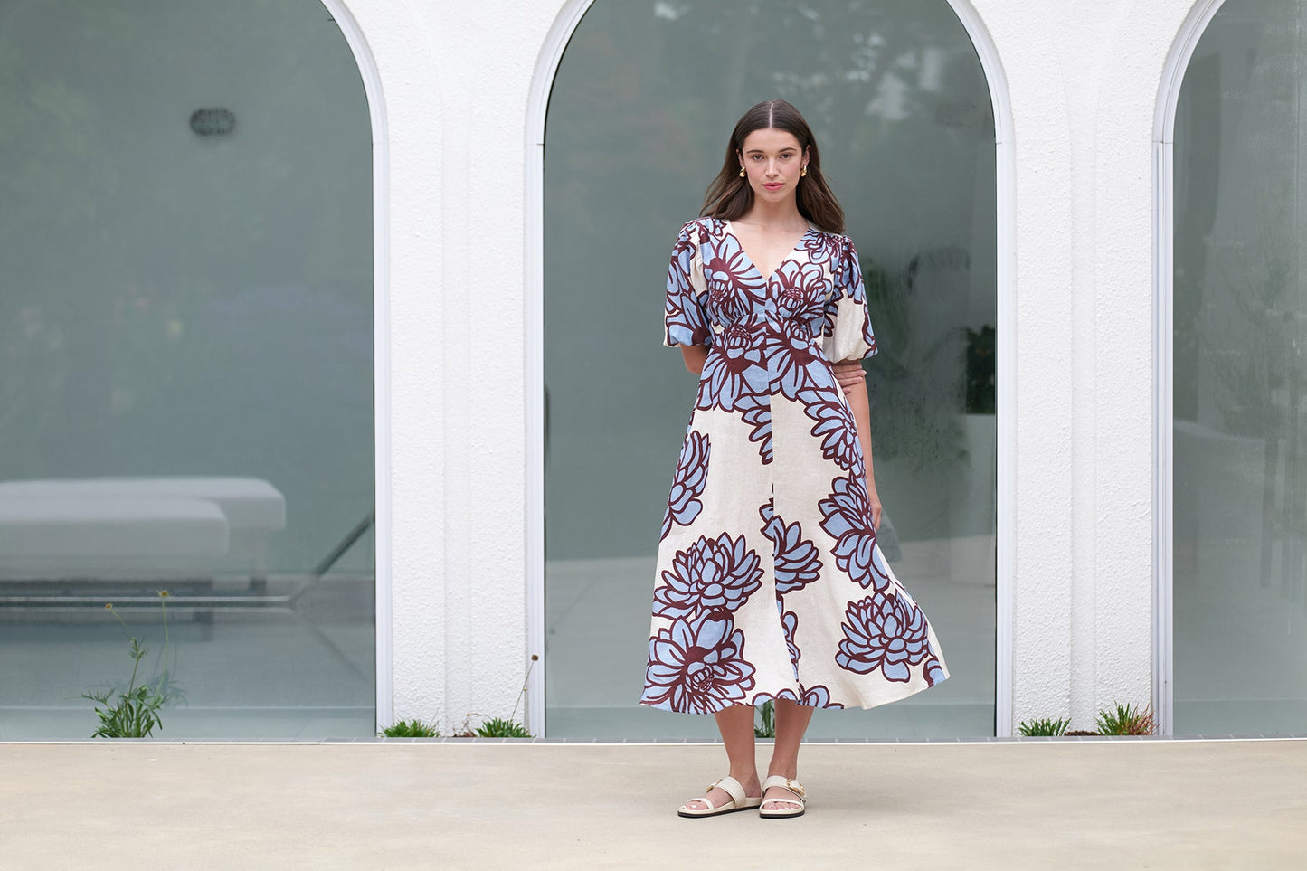 Foil Bloom Empire-ly Yours Dress