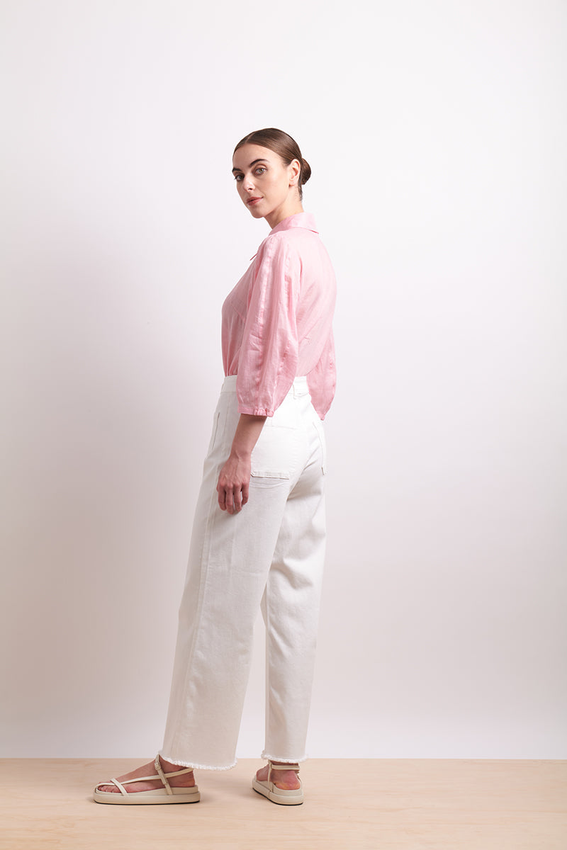 Neris Pin Tuck Shirt - Pink