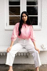 Neris Pin Tuck Shirt - Pink
