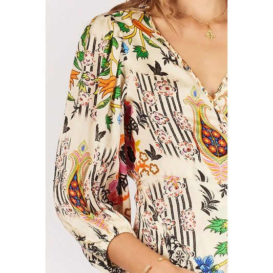 Ruby Yaya Brocade Wrap cream
