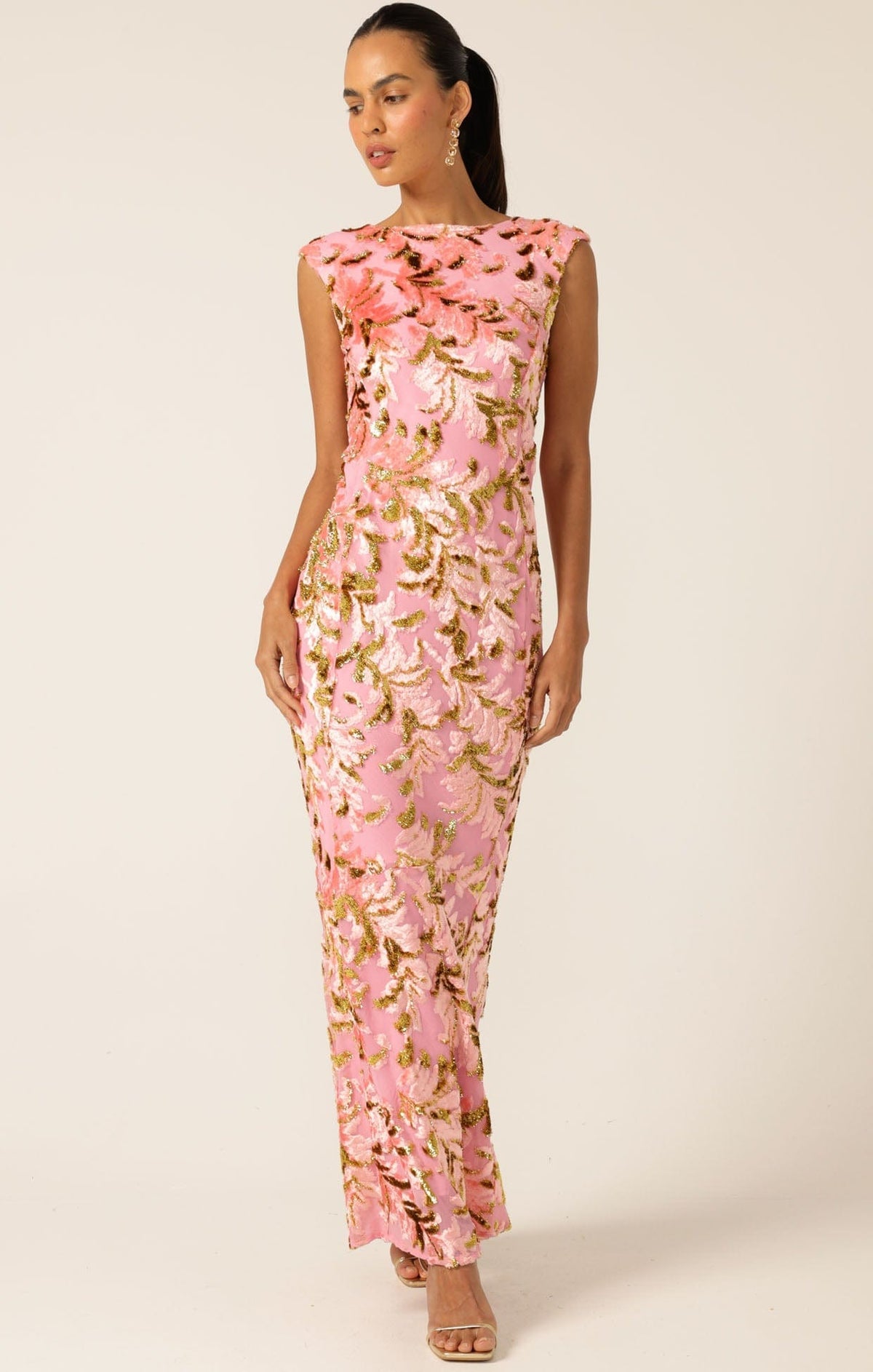 Sacha Drake Heavenly Heights Pink/Gold Maxi