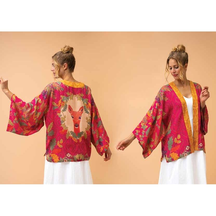 Powder Vintage Floral Kimono Jacket