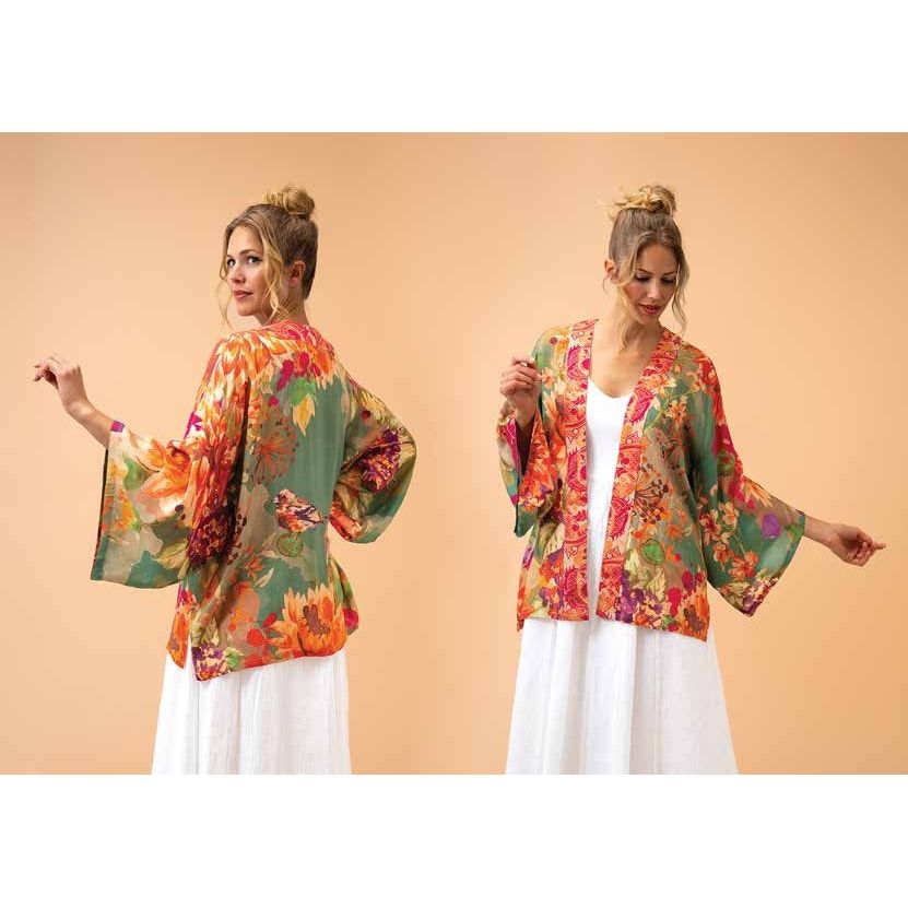 Powder Vintage Floral Kimono Jacket