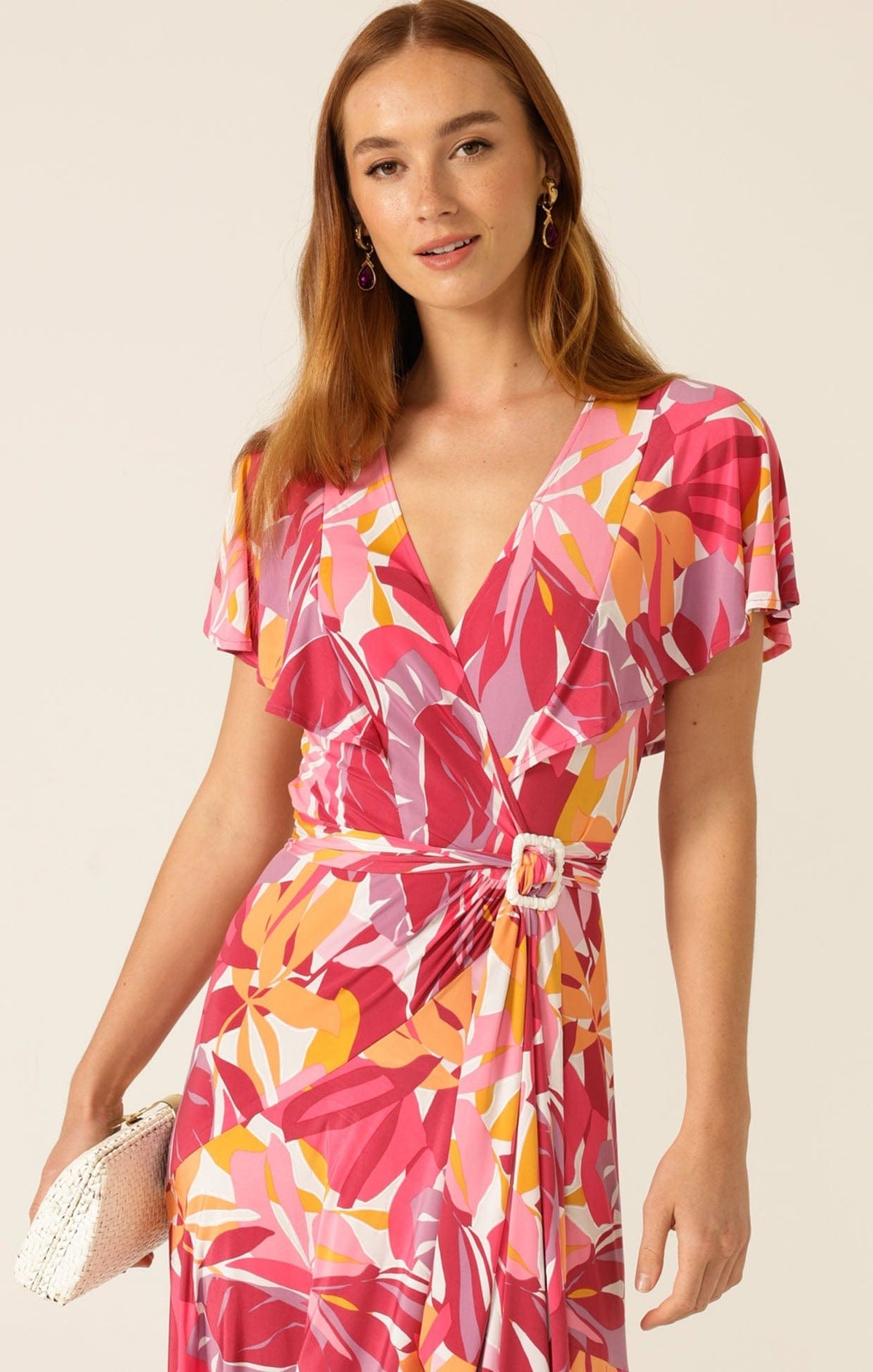 Sacha Drake Tropicana pop wrap dress