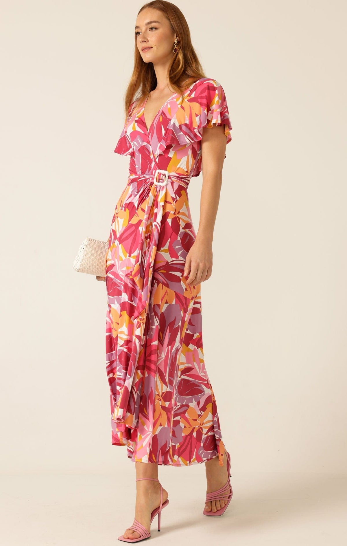 Sacha Drake Tropicana pop wrap dress