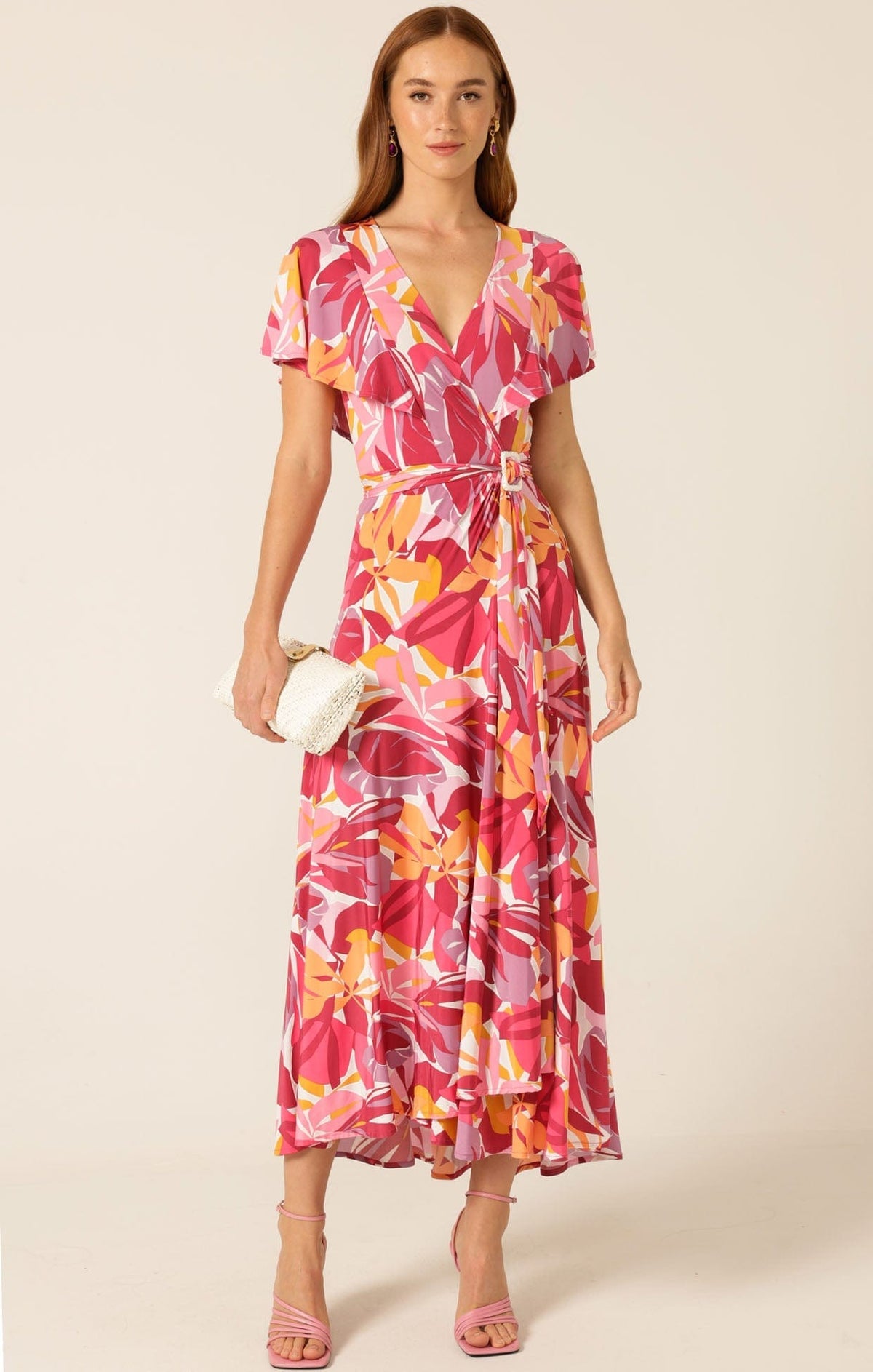 Sacha Drake Tropicana pop wrap dress