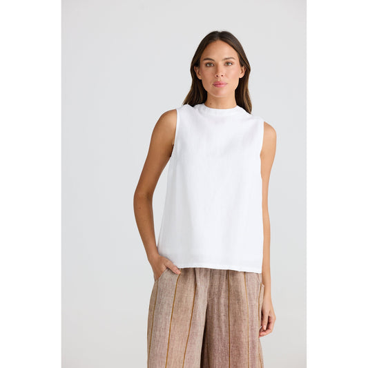 Shanty Adel Cream Linen Top