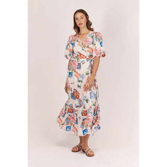Ruby yaya Taormina Wrap Dress Cream