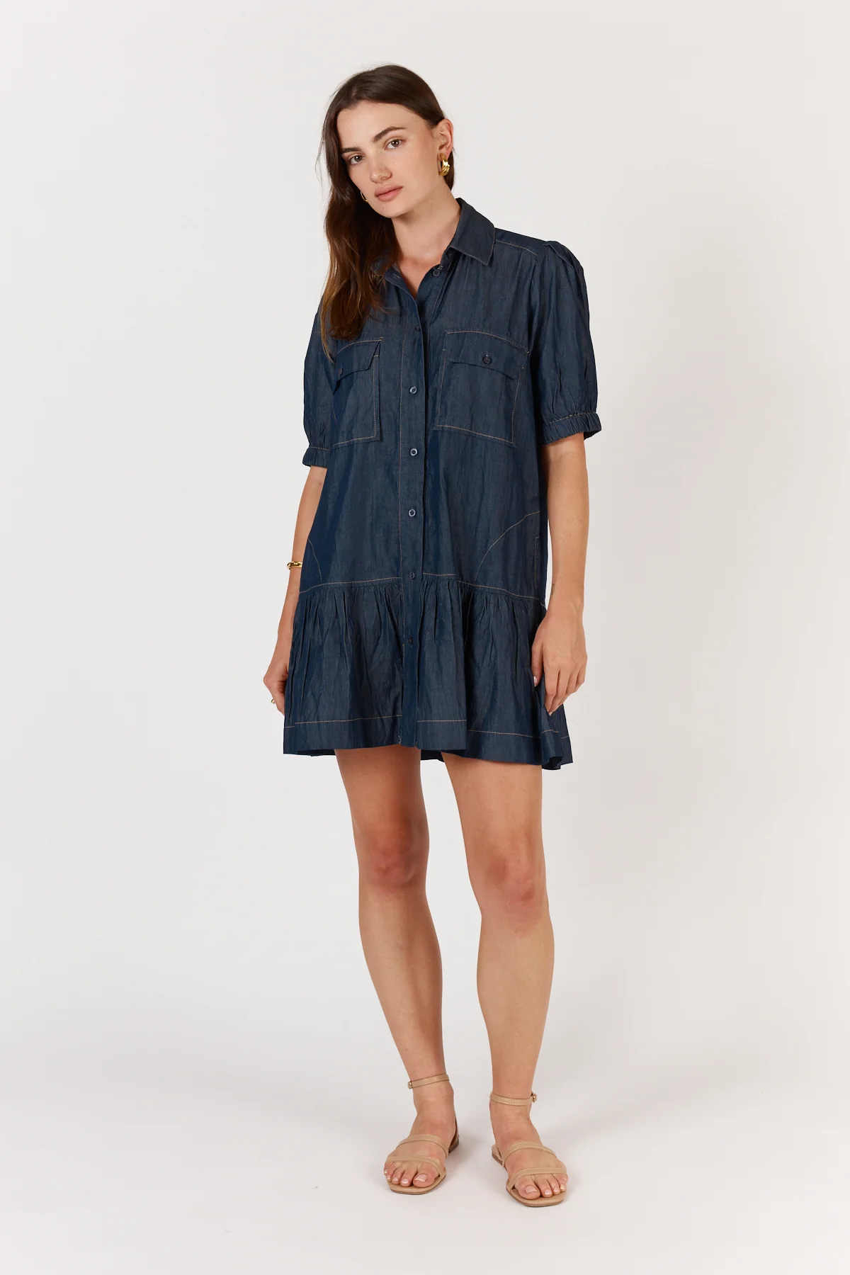 Itami Giverny denim Button Dress