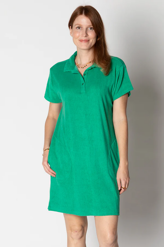 Itami Terry Dress Emerald or Pink