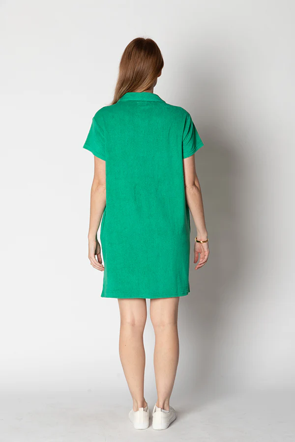 Itami Terry Dress Emerald or Pink