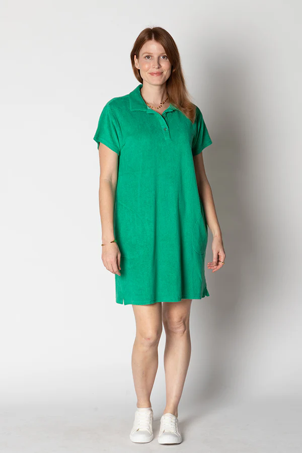 Itami Terry Dress Emerald or Pink