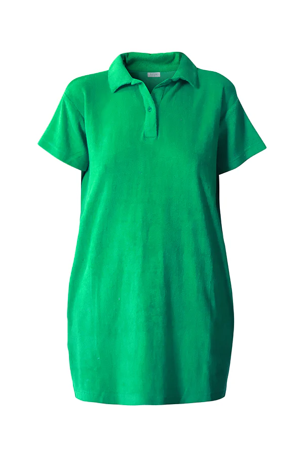 Itami Terry Dress Emerald or Pink