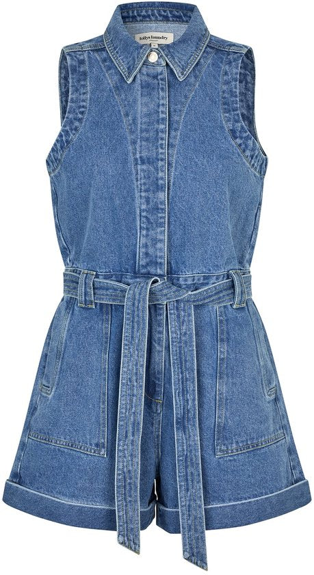 Lollys Laundry Cora Denim Playsuit