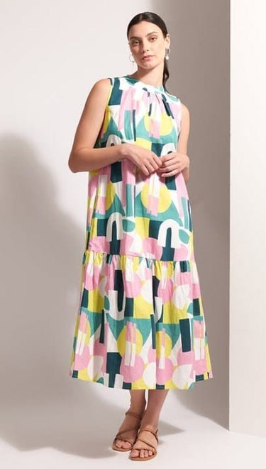 Foil Spectrum To The Max Dress